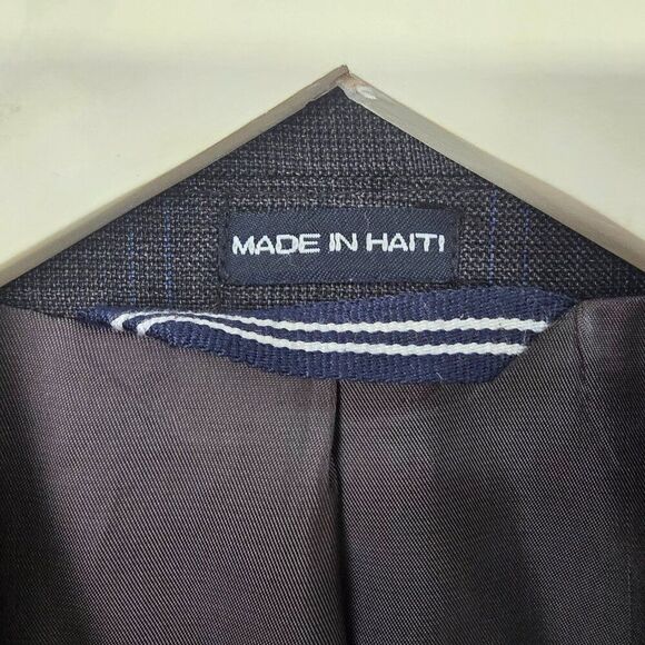 Nautica Charcoal Wool Sport Coat Jacket Blazer 40S - Picture 10 of 15